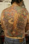 full back tattoo art for man